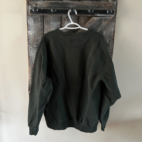 Men's Wind River Crewneck Dark Green - Picture 2 of 3